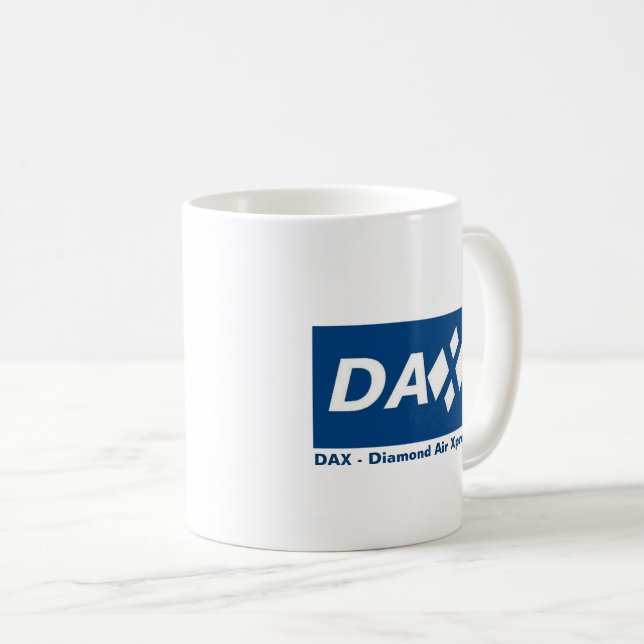 Café DAX - Caneca de Xpres do ar do diamante (Frente Esquerda)