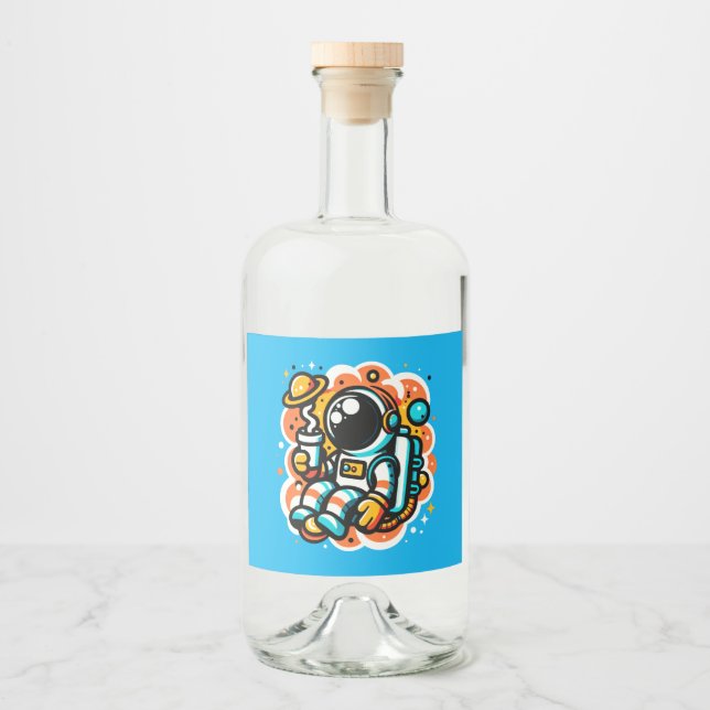 Café de Bebendo astronauta - Cafeína Espacial Exte (Frente)