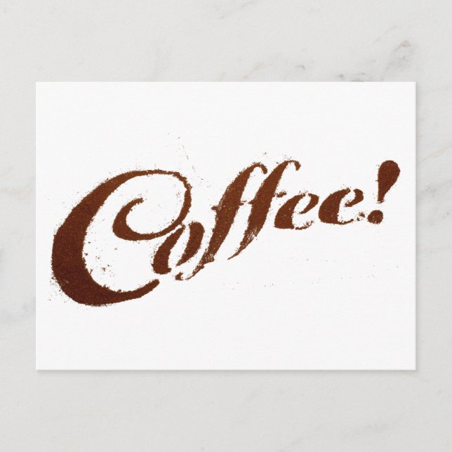 Café de Borra de Café - Cartão Postal (Frente)