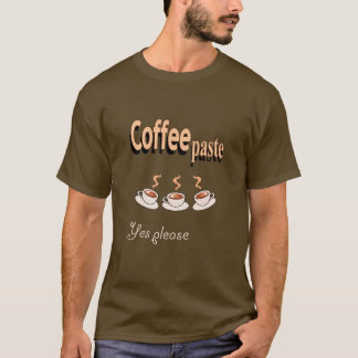 Café de camisa masculina Pasta café Engraçado