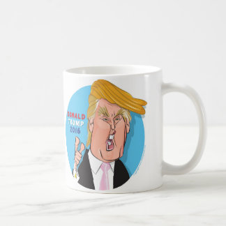 Café De Donald Trump dos desenhos animados caneca 2016