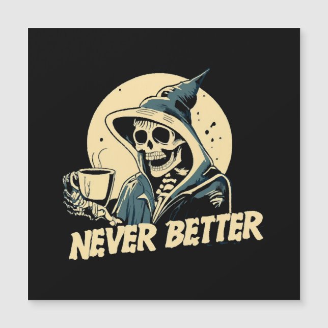Café de Esqueleto de Halloween (Frente)