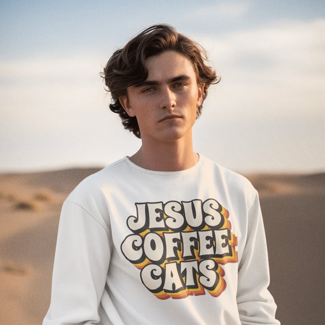 CAFÉ DE GATO JESUS T-SHIRTS (Criador carregado)