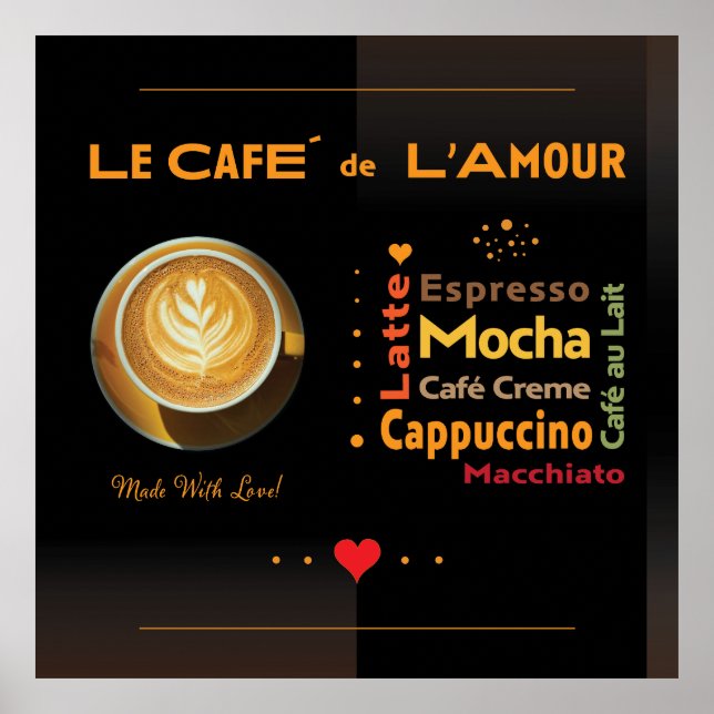 Cafe De L'Amour Poster (Frente)