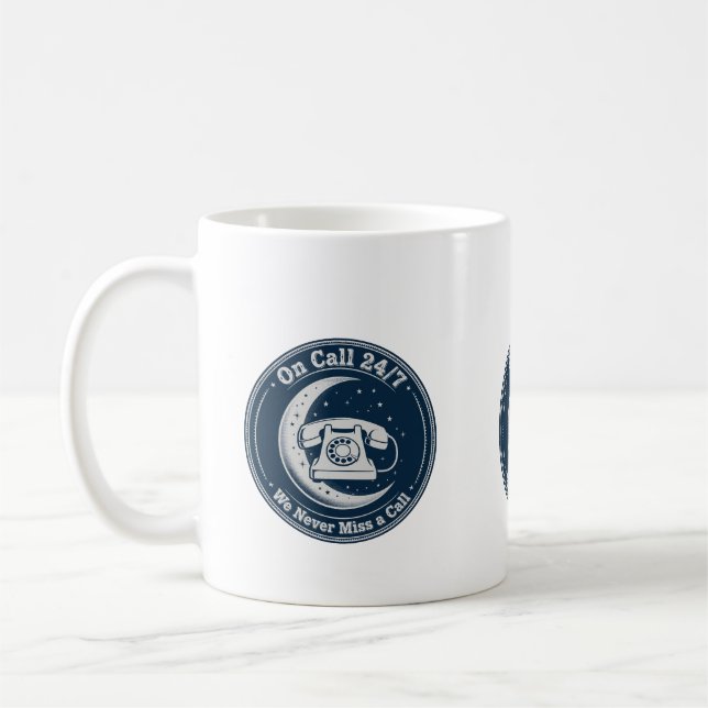 Café De Plantão 24/7 — Caneca de Funeral Engraçada (Esquerda)