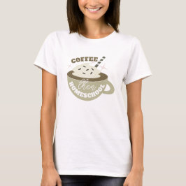 Café de volta à escola doméstica, mama T-Shirt