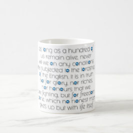 CAFÉ "DECLARAÇÃO DA CANECA BRANCA CLÁSSICA DE ARBROATH