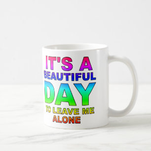 Café Deixe-me em Paz Caneca Divertida ou Caneca de Viag