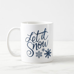 Café Deixe-o nevar caneca de Natal