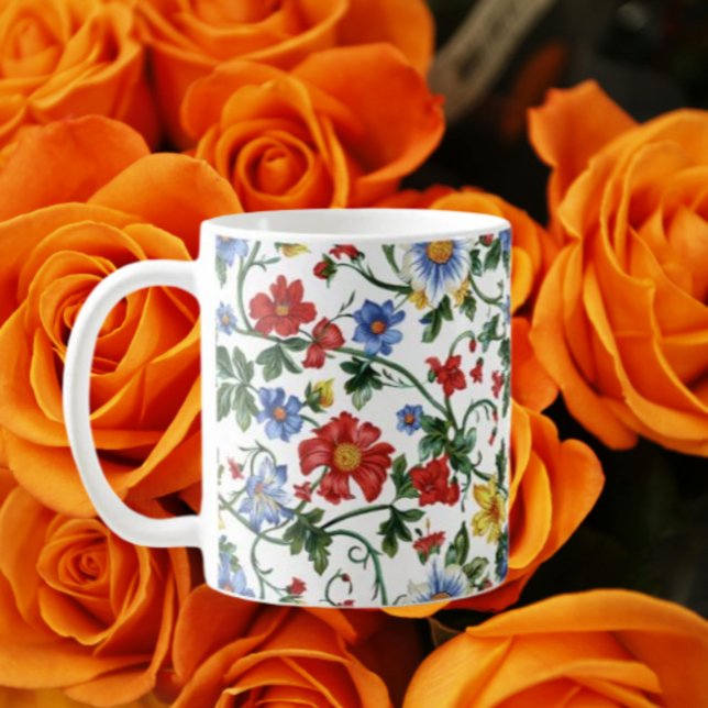 Café Desabroche com Audácia – Caneca de Inspiração Flor (Criador carregado)