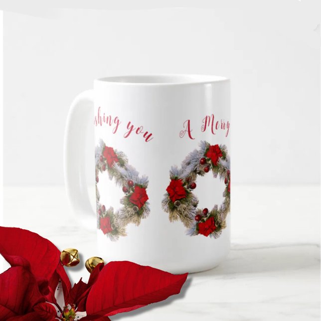 Café Deseje-lhe uma feliz caneca de Natal (Criador carregado)