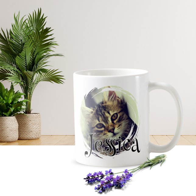 Café Design de caneca com foto personalizada e nome de  (Criador carregado)