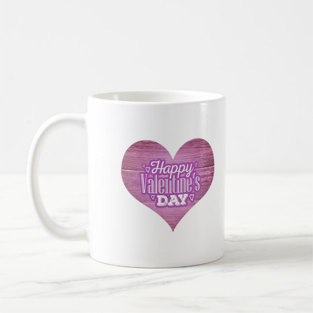 Café Design de Caneca de Coração e Amor do Dia dos Namo (Esquerda)