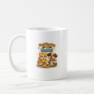 Café Design de Caneca de Gatinho e Cachorrinho Fofos
