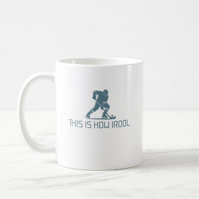 Café design de caneca de hóquei no gelo no esporte de i (Esquerda)