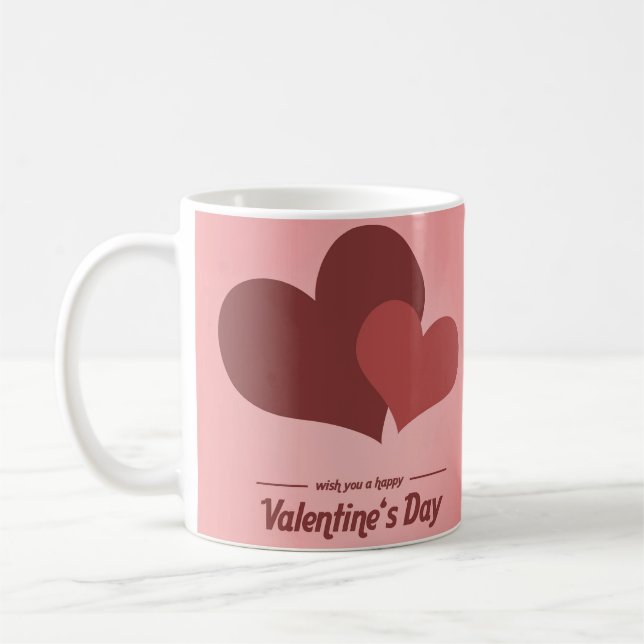 Café Design de Caneca Romântica para o Dia dos Namorado (Esquerda)