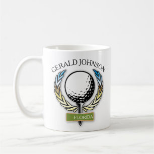 Café Design de Golf - Monograma - Caneca