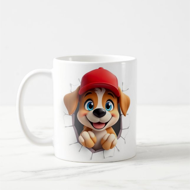 Café design de plástico de caneca 3d (Esquerda)