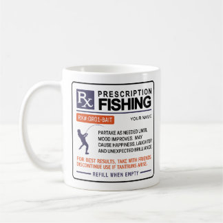 Café Design de Receita Engraçada à Caneca de Pesca