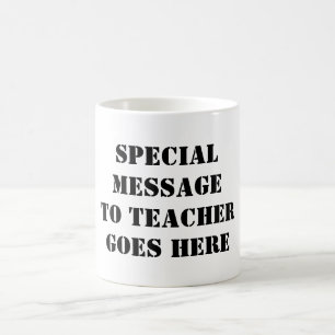 Café Design Minha própria taça - Caneca de Professora E