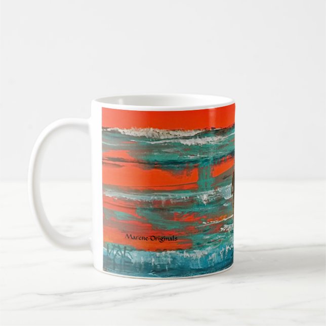 Café Design NOVO da caneca dos surfistas de (Esquerda)