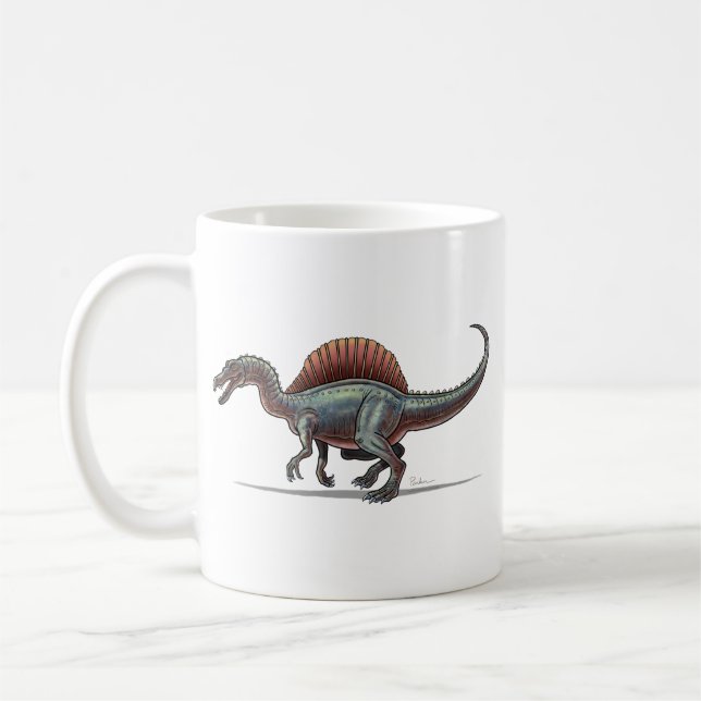 Café Dinossauro de Spinosaurus da caneca (Esquerda)