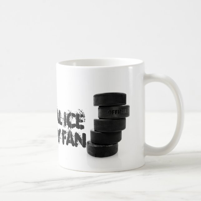 Café Discos de hóquei no gelo... caneca (Direita)