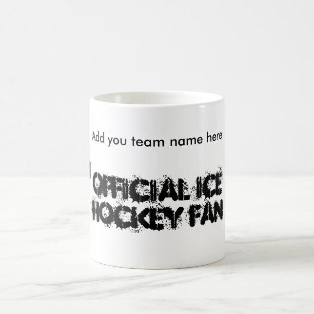 Café Discos de hóquei no gelo... caneca de chá inglesa (Centro)