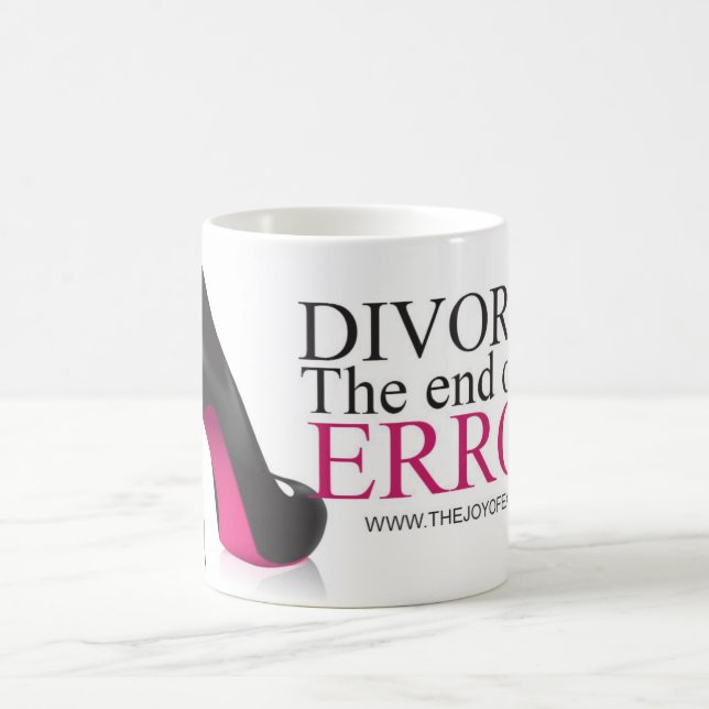Café Divórcio dos calçados ". O fim de um erro." Caneca (Centro)