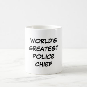 Café Do "chefe de polícia mundo caneca do grande"