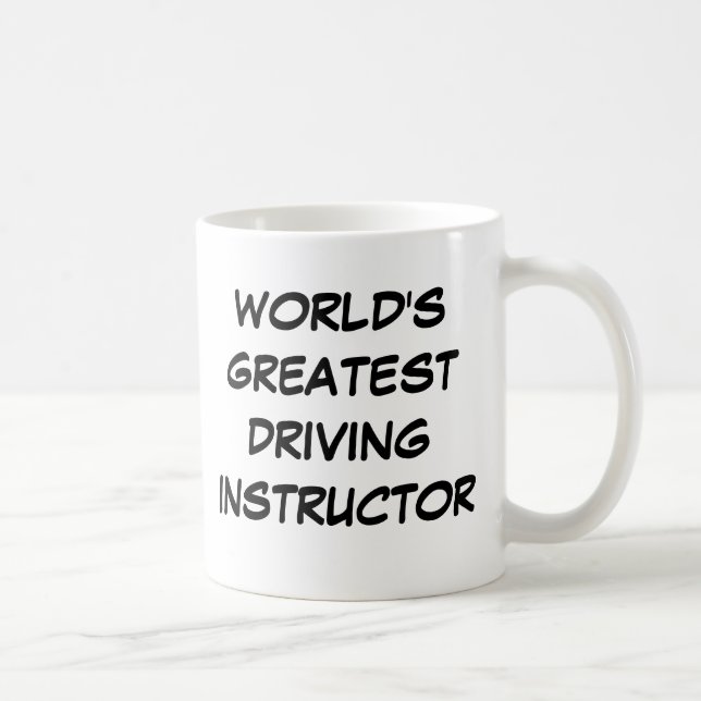 Café Do "instrutor de condução mundo caneca do grande" (Direita)