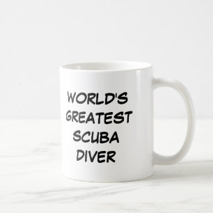 Café Do "mergulhador de mergulhador mundo caneca do