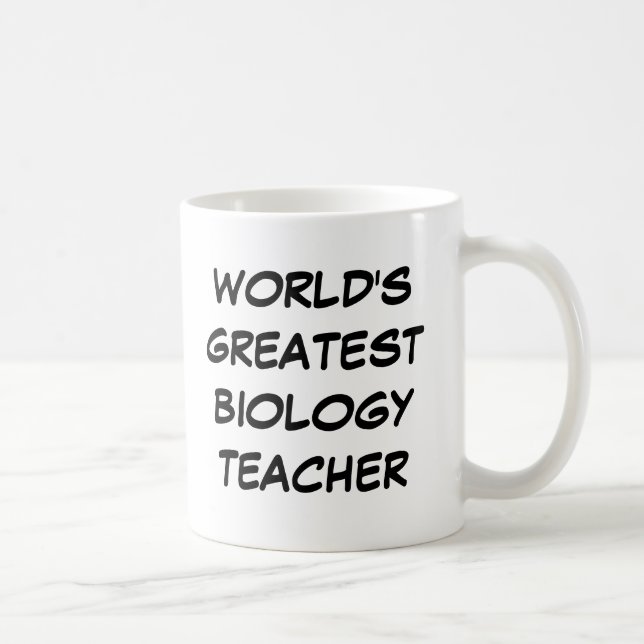 Café Do "professor de biologia mundo caneca do grande" (Direita)