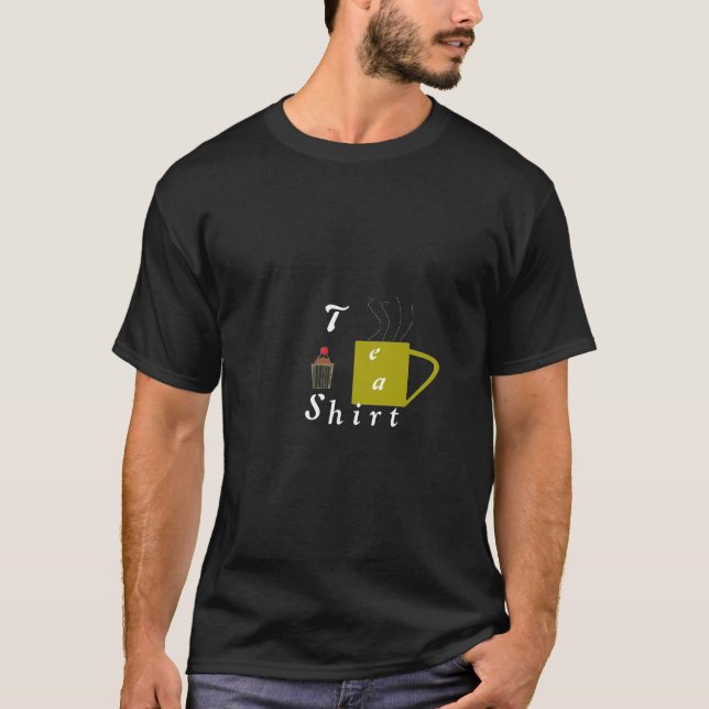 Café do t-shirt e bolo do copo (Frente)