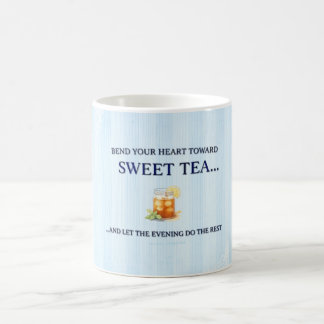 Café DOBRE O SEU CORAÇÃO PARA O CHÁ DOCE… Caneca de chá