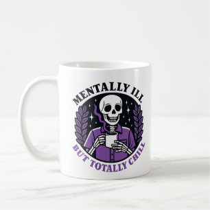 Café "Doente Mental Mas Totalmente Tranquilo" Caneca de