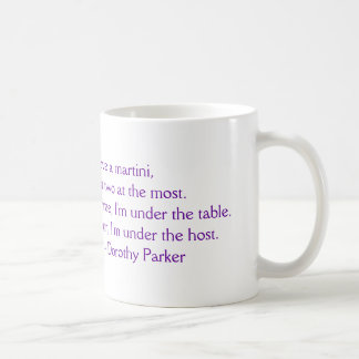 Café Dorothy Parker "eu amo caneca de um Martini"