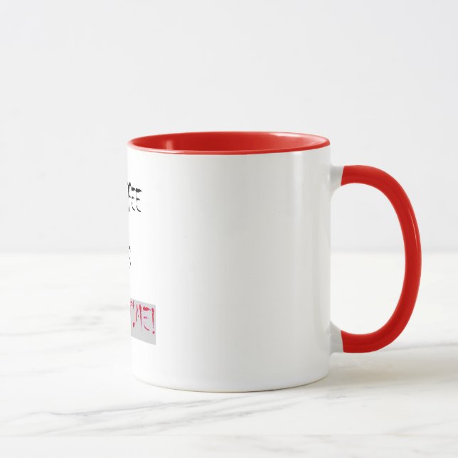 "Café é a Qualquer Hora" Canecas de Café com Humor (Direita)