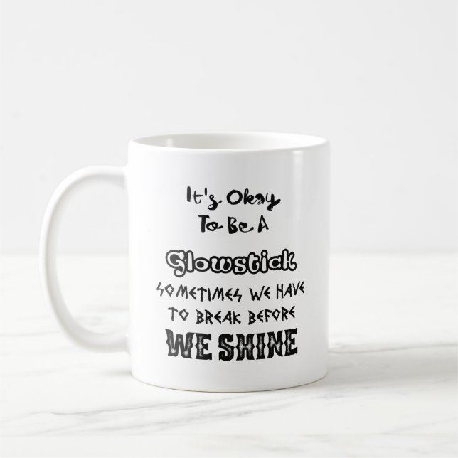Café É aprovado ser uma caneca de Glowstick (Esquerda)