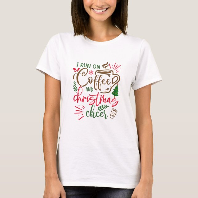 Café e Camiseta de Natal (Frente)