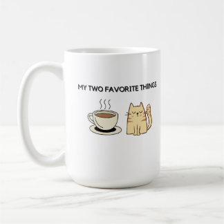 Café e caneca de gato