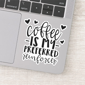 Café é meu reforço preferido, adesivo da ABA.