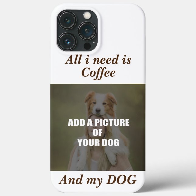 Café e meu Travesseiro decorativo de Cachorro (Verso)
