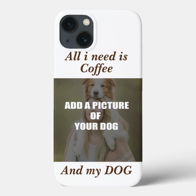 Café e meu Travesseiro decorativo de Cachorro (Verso)