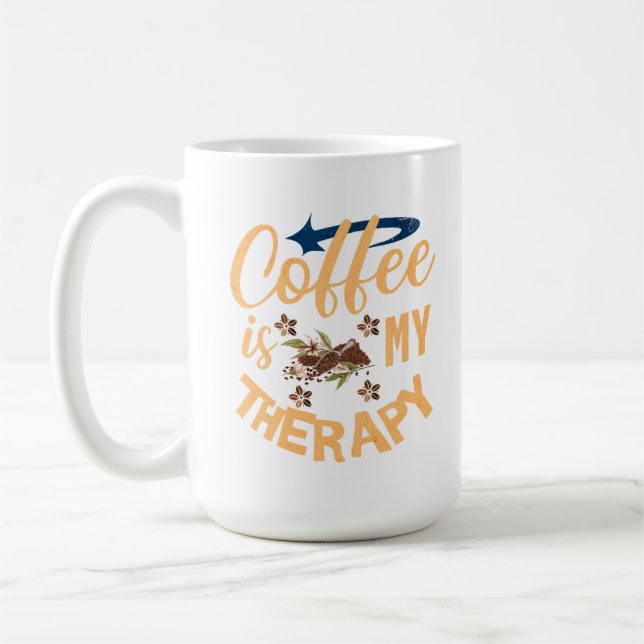 Café É Minha Caneca De Terapia (Esquerda)