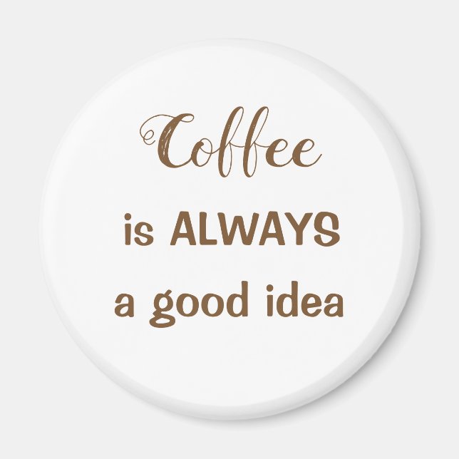 Café é SEMPRE é um íman de boa ideia (Frente)