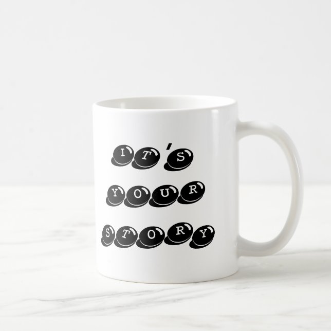 Café É sua caneca dos escritores da máquina de escrever (Direita)