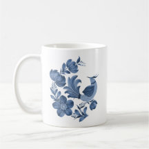 Elegante Caneca de Cerâmica com Arte Popular de Pá