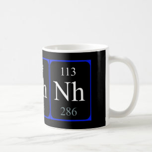 Café Elemento 113 caneca - negro de nifônio