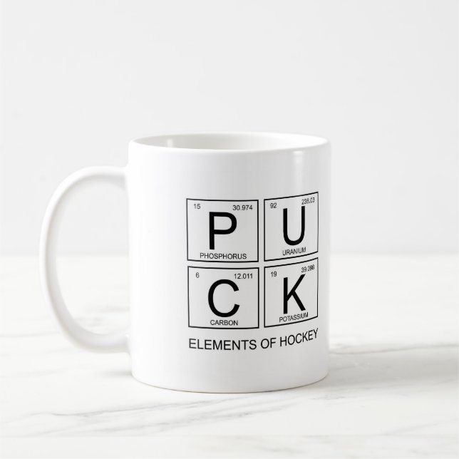 Café Elementos PUCK Da Caneca De Hóquei (Esquerda)